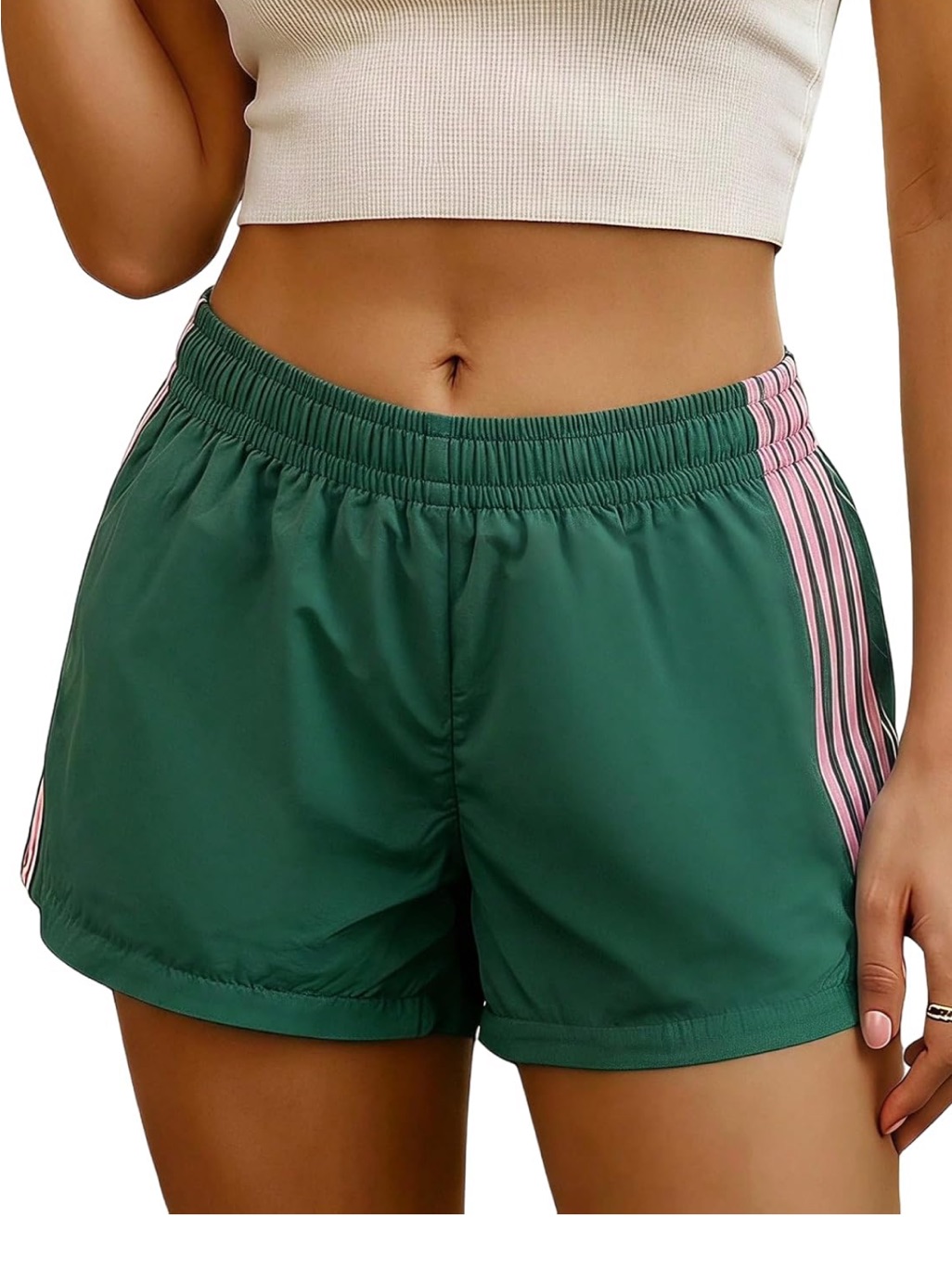 Makemechic Striped Track Shorts